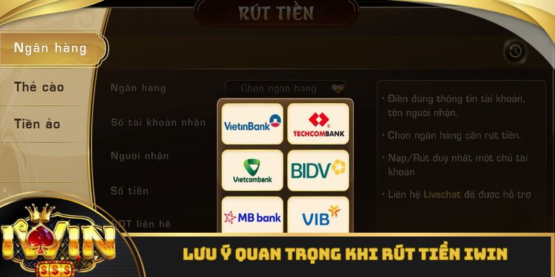 Lưu ý quan trọng khi rút tiền iWin cho những người mới