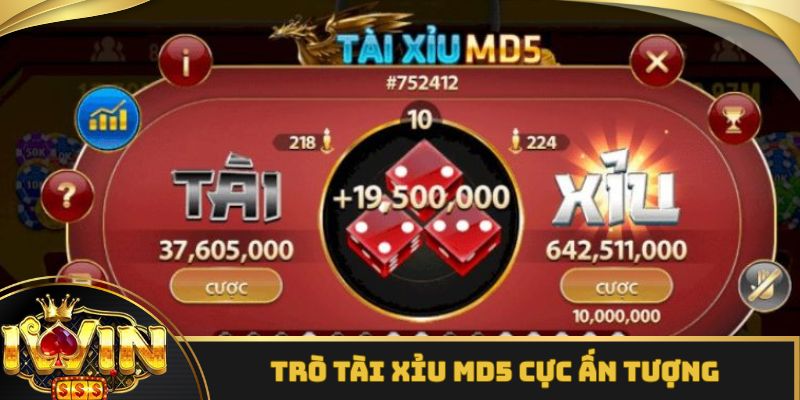 Trò tài xỉu MD5 cực ấn tượng